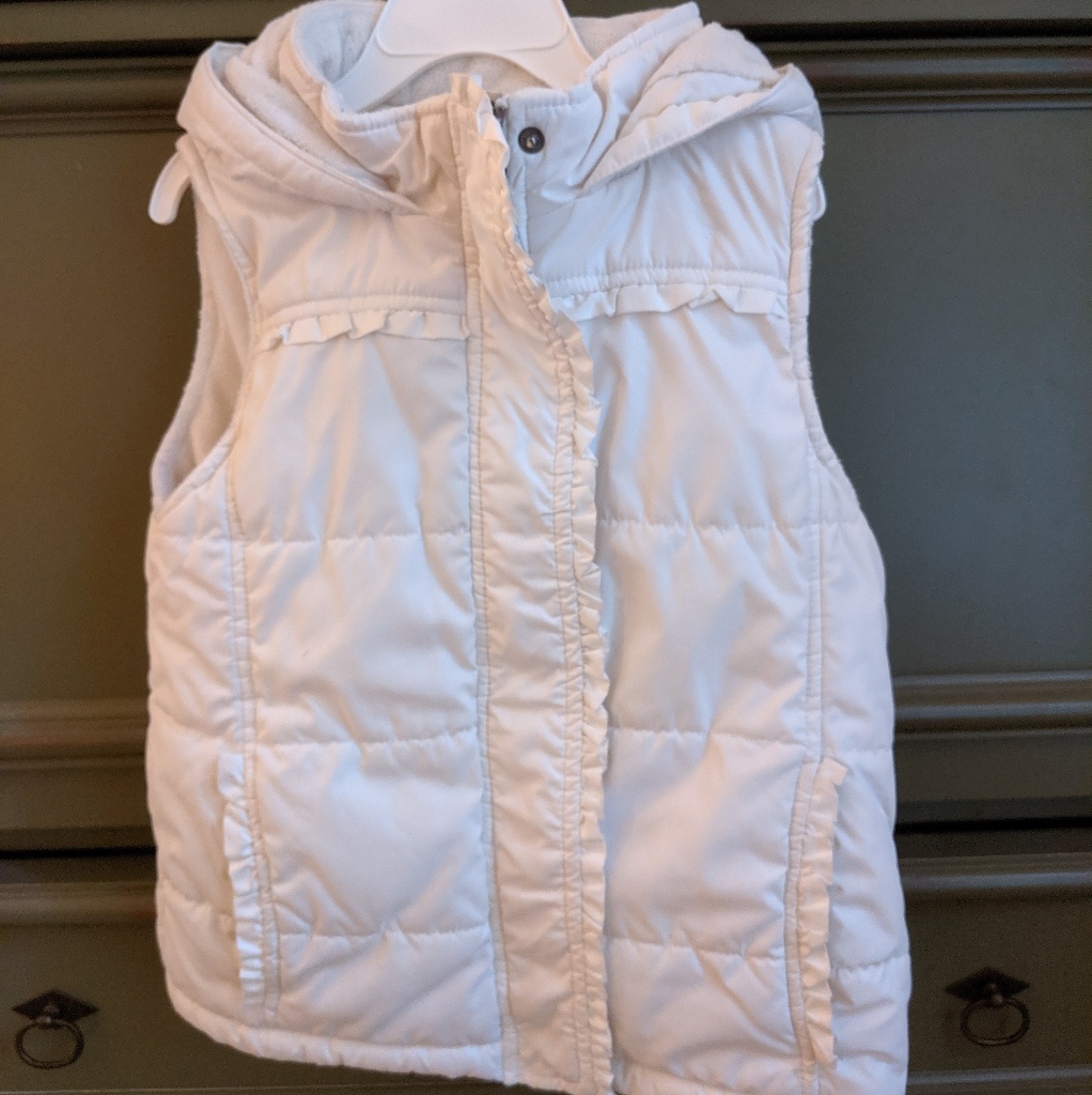White Puffer Vest